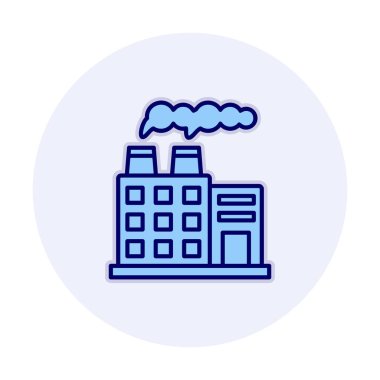Factory icon, vector illustration simple design