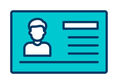 Visa web simgesi, vektör illüstrasyonu 