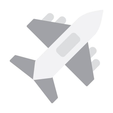 düzlem ikonu vektör illüstrasyonu