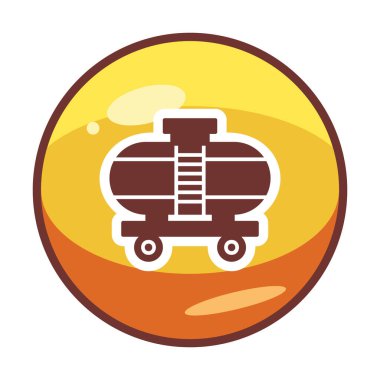 Tren, vagon nakliye ikonları. Kargo için lojistik resimler