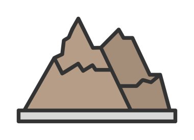 dağ ikonu vektör illüstrasyonu 