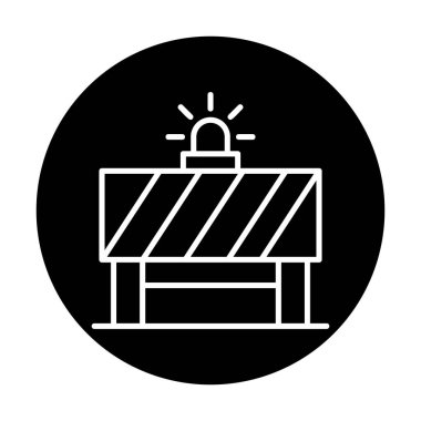 Yol Bariyeri vektör simgesi tasarımı