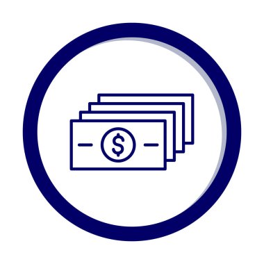 para düz simgesi, vektör illüstrasyonu