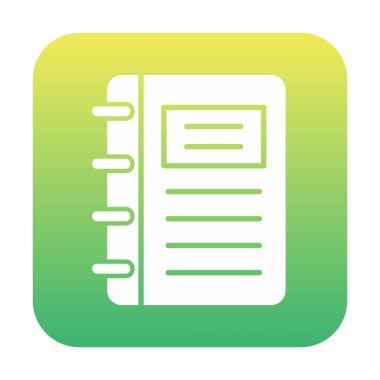 Not defteri web simge vektör çizim