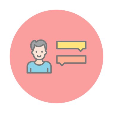 Röportaj simgesi çizimi