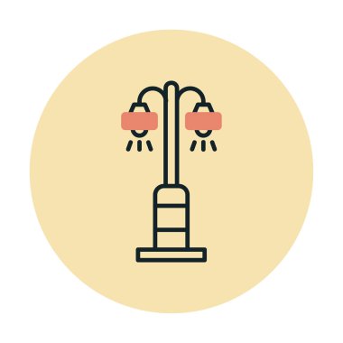 Sokak lambası. Web simgesi basit illüstrasyon 