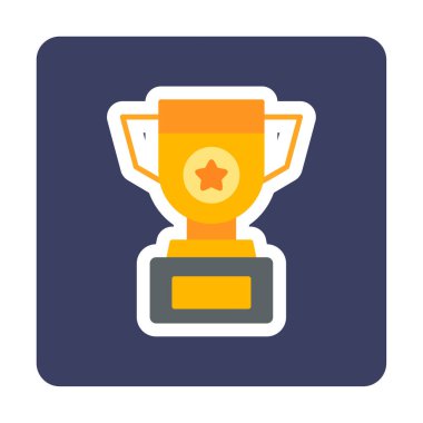 kupa simgesi, vektör çizimi