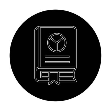 kitap simgesi, vektör illüstrasyonu basit tasarım