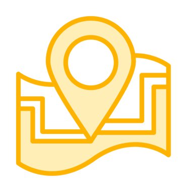 harita işareti simgesi. vektör çizim 