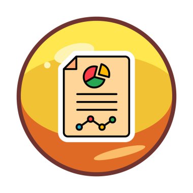 Analiz web simgesi vektör illüstrasyonu    