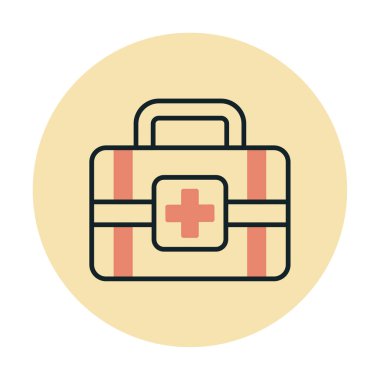 İlk yardım kiti vektör illüstrasyonu
