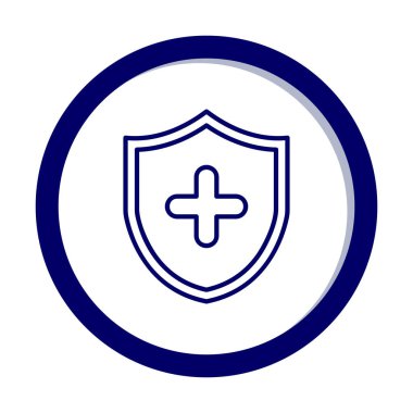 çapraz simgeli kalkan, vektör illüstrasyonu 