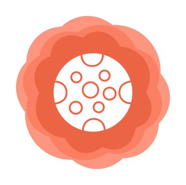 Dolunay düz ikonu. vektör illüstrasyonu 