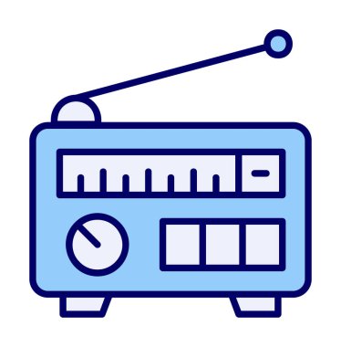 radyo simgesi web basit illüstrasyon