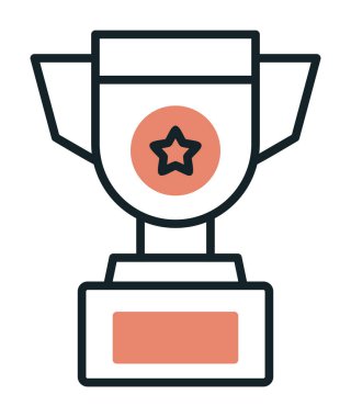 kupa simgesi, vektör çizimi