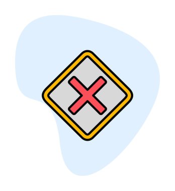 Tahriş simgesi için vektör illüstrasyonu  