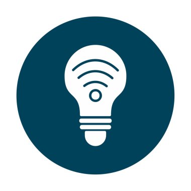 Ampul Ağı simgesi basit bir çizim. Akıllı Ampul                                                     