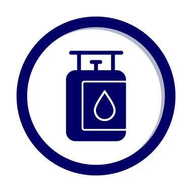 gaz tankı ikonu vektör illüstrasyonu