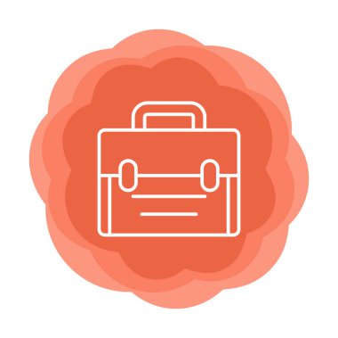 Basit düz çanta vektör illüstrasyon tasarımı