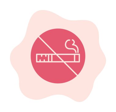 Proje ve eğlence için sigara içme simgesi yok