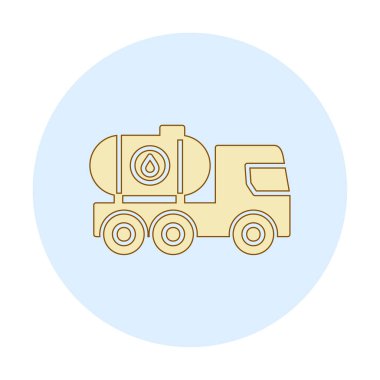 Petrol Tankı ikonu vektör çizimi