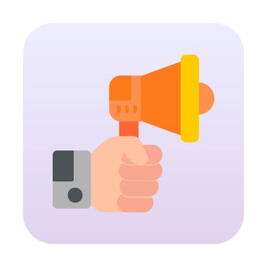 megafon simgesi, vektör illüstrasyonu