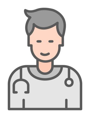 Doktor simgesinin vektör çizimi