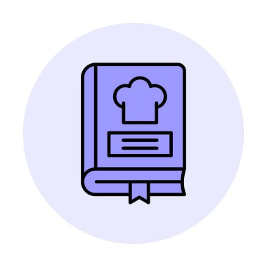 Tarif Defteri Simgesi - Tek Simge, Vektör