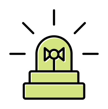 Siren simgesi, vektör çizimi 