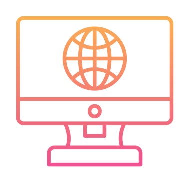 Internet bağlantısı simgesini vektör çizim