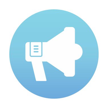 megafon simgesi, vektör illüstrasyonu