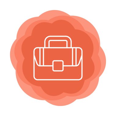 Çanta. Web simgesi basit illüstrasyon