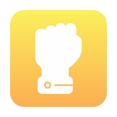 Yumruk simgesi basit vektör