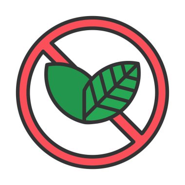 Basit Tütün Günü simgesi, vektör illüstrasyonu