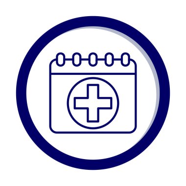 Takvim simgesi, vektör illüstrasyonu basit tasarım