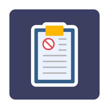 Basit Dilekçe simgesi, vektör illüstrasyonu