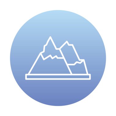 dağ ikonu vektör illüstrasyonu 