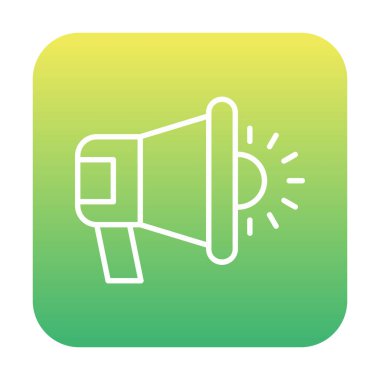 megafon simgesi, vektör illüstrasyonu