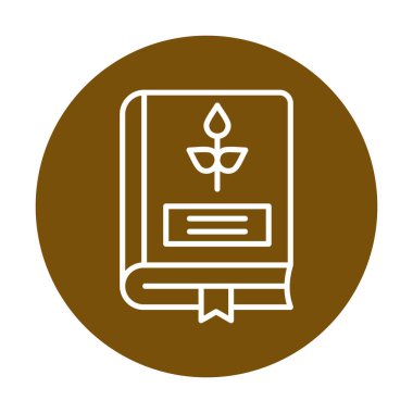 Tarım Kitabı. Web simgesi basit illüstrasyon 