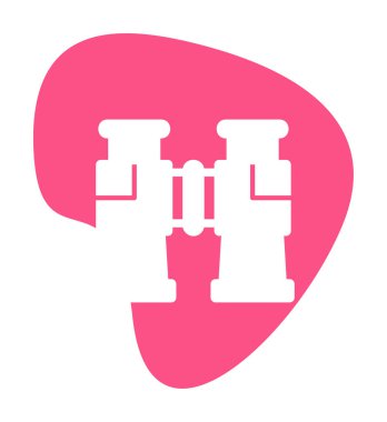 binoküler ikon vektör çizimi