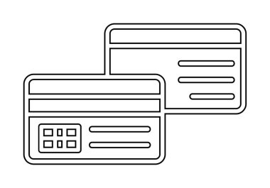 Basit kredi düz iş simgesi vektör illüstrasyonuName  