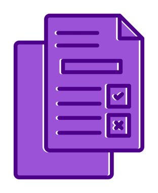 belgelerin vektör çizimi simgesi  