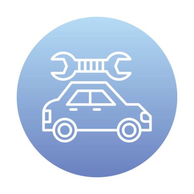 araba servisi, bakım vektörü illüstrasyon tasarımı 