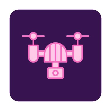 İHA simgesi, vektör illüstrasyonu  