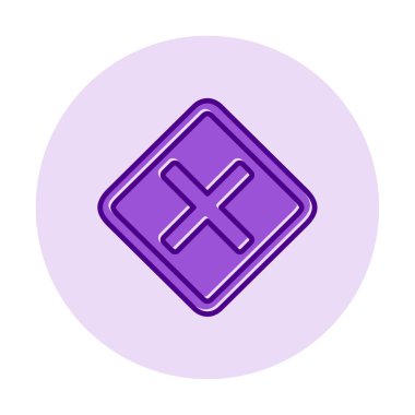 Tahriş simgesi için vektör illüstrasyonu  