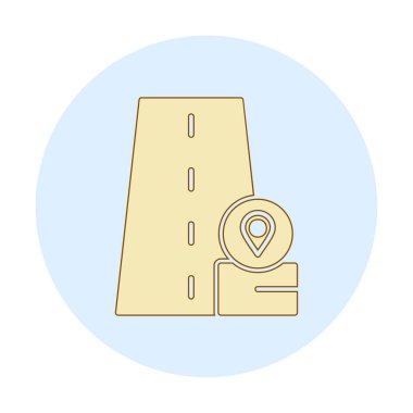 konum pin simgesi, vektör illüstrasyonu basit tasarım