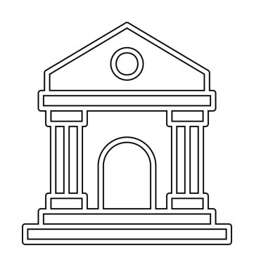 Simge vektör tasarlamak yapı Müzesi