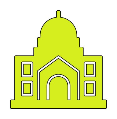 Cami bina simgesini, vektör çizim  