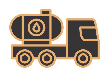 Petrol Tankı ikonu vektör çizimi