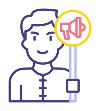 Propaganda konsepti vektör illüstrasyonu